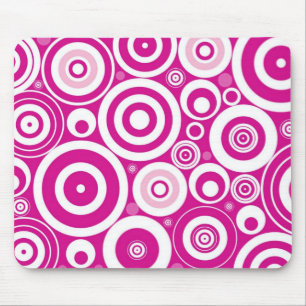 Mousepad Rato de círculos retrô