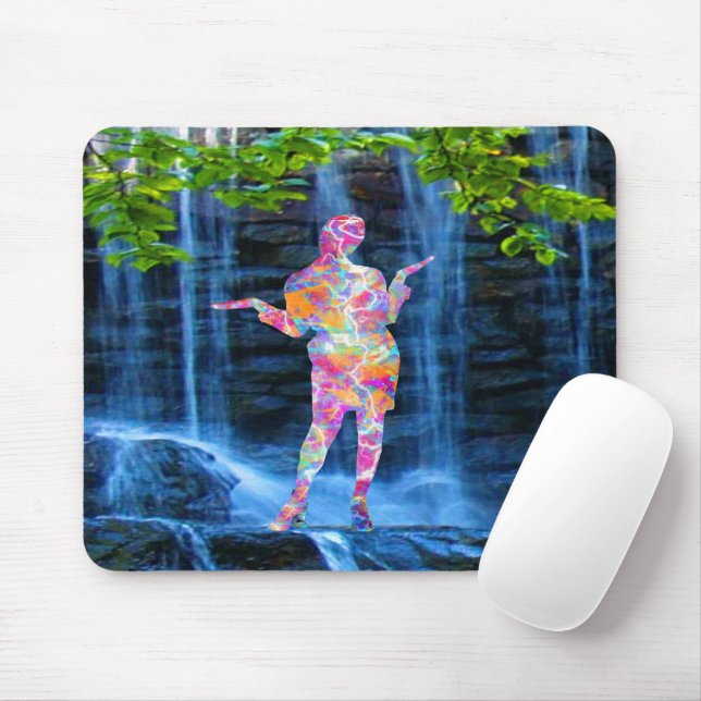Mousepad Rato de dança com a natureza (Com mouse)
