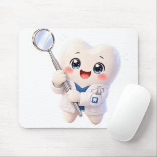 Mousepad Rato de Dentista Adorável Presente Odontológico