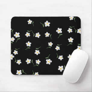 Mousepad Rato de Flor de Margarida da Meia-Noite 