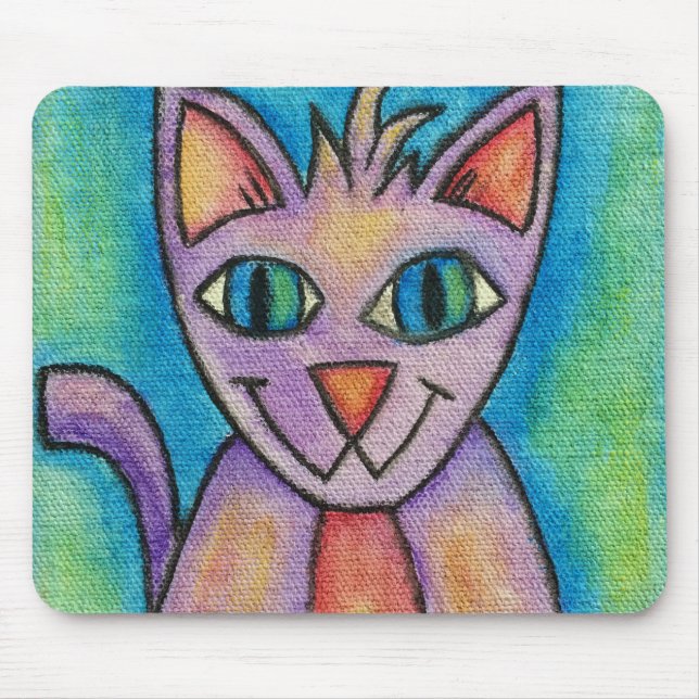 Mousepad Rato de Gato Feliz (Frente)