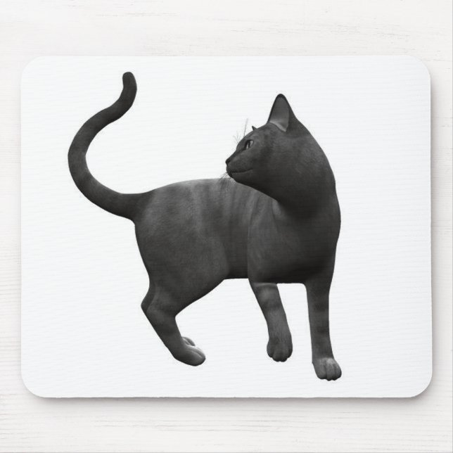 Mousepad Rato de Gato Preto Travesso (Frente)