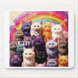 Mousepad Rato de gato roxo – Presente perfeito para amantes