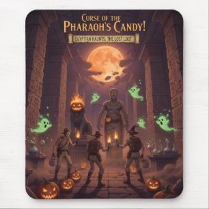Mousepad Rato de Halloween Egípcio