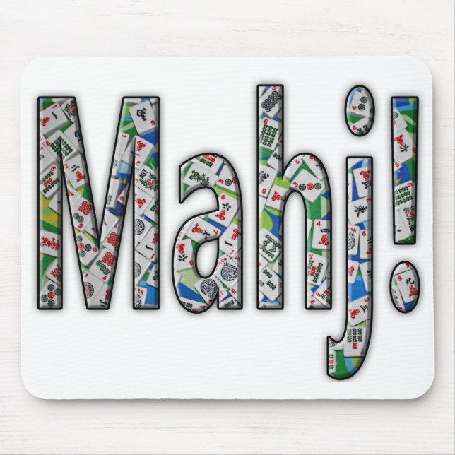 Mousepad Rato de Mahjong - Mahj! (Frente)