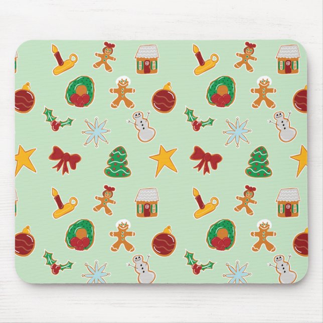Mousepad Rato de mesa de Biscoitos de Gengibre (Frente)