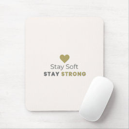 Mousepad Rato de Motivação Ficar Macio Ficar Forte