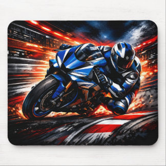 Mousepad Rato de Moto de Corrida