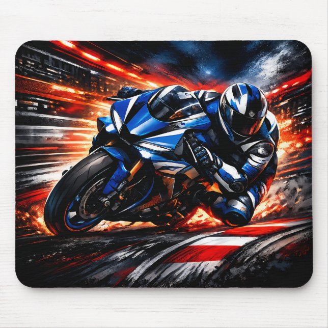 Mousepad Rato de Moto de Corrida (Frente)