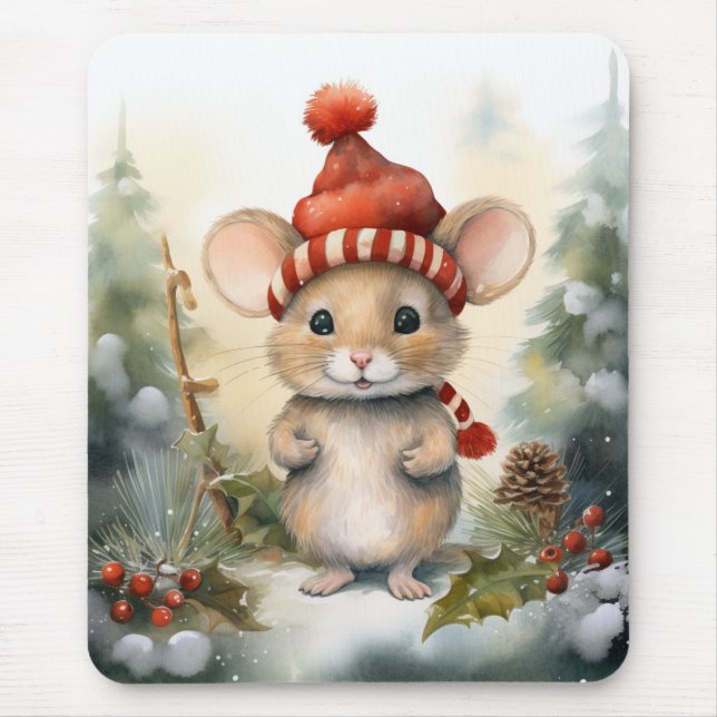 Mousepad Rato de Natal (Frente)