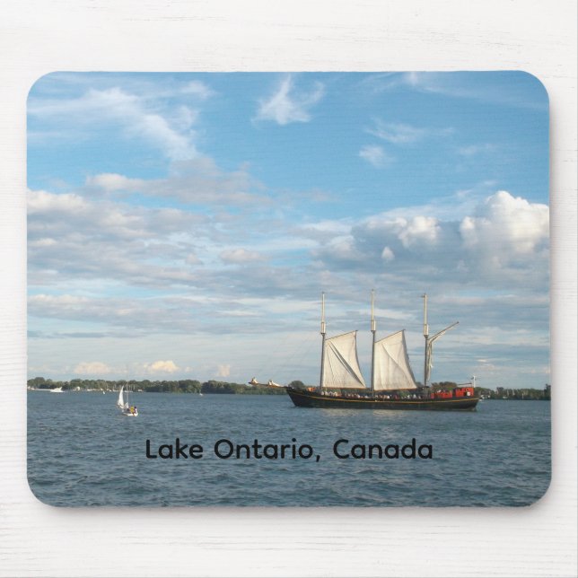 Mousepad Rato de navegação no Lago Ontário (Frente)