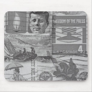 Mousepad Rato de Selos Postais Antigos