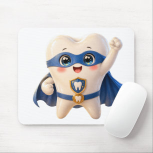 Mousepad Rato de Super-Herói Fofo para Dentista Presente
