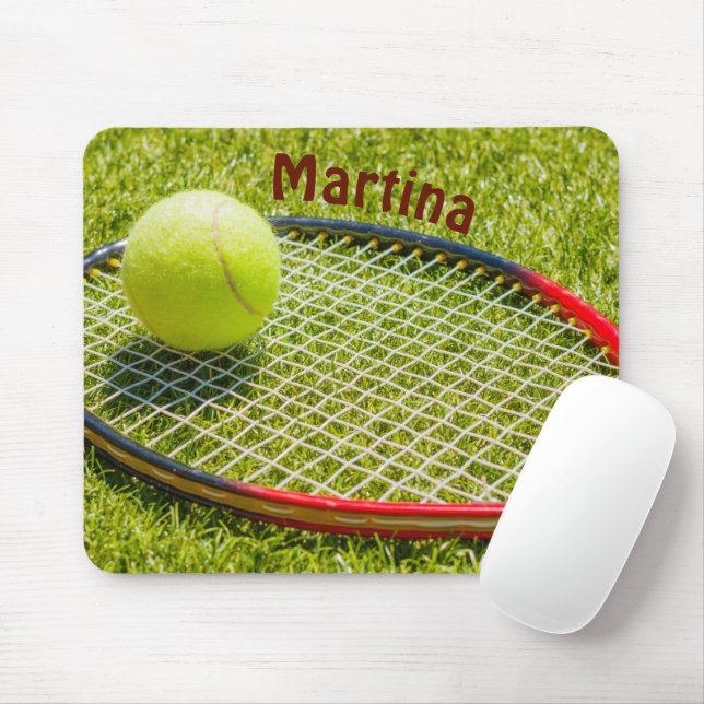 Mousepad Rato de Ténis com Bola e Raquete (Com mouse)