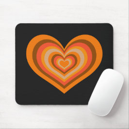Mousepad Rato de Tira Coracao Listrado Retro