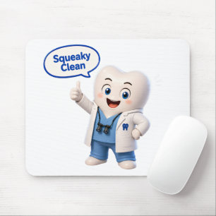 Mousepad Rato de Toalete de Dente Limpo Imaculado