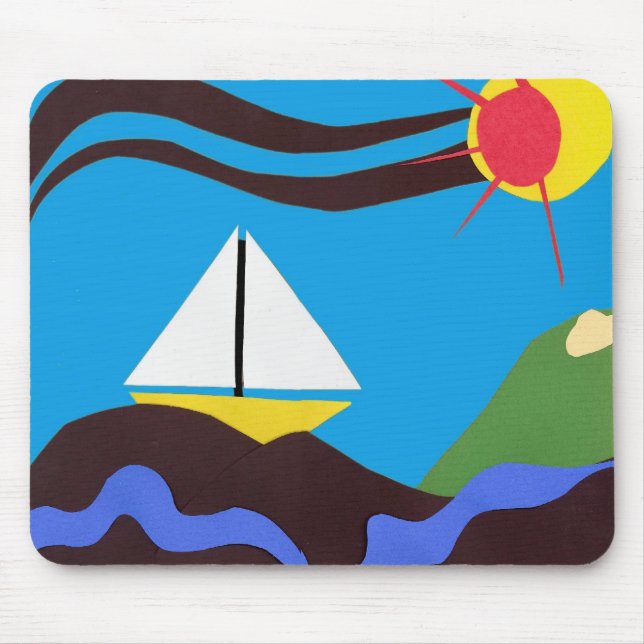 Mousepad Rato do marinheiro da luz do sol (Frente)