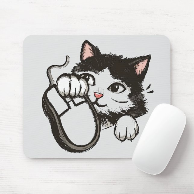 Mousepad Rato e Gato (Com mouse)