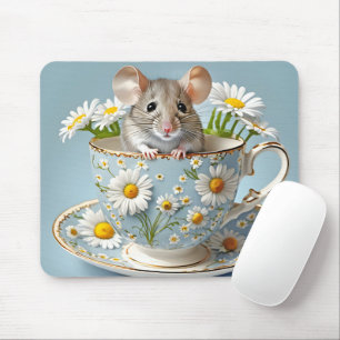 Mousepad Rato em Teacup com Visitas