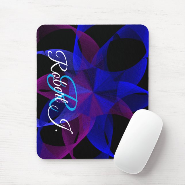Mousepad Rato Geométrico Cilindro Anel 3D Para 2D (Com mouse)