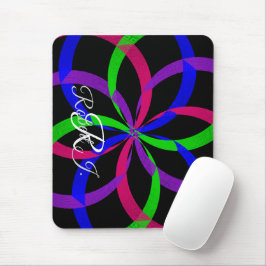 Mousepad Rato Geométrico de 8 Figuras Multi Cor