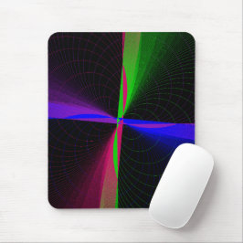 Mousepad Rato Geométrico de Quatro Vias com Ondas