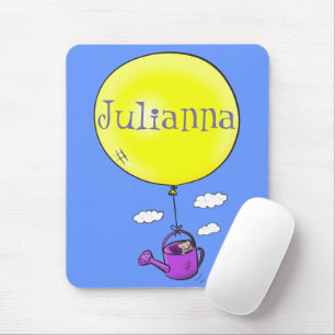 Mousepad Rato giro em lata com desenho de balão