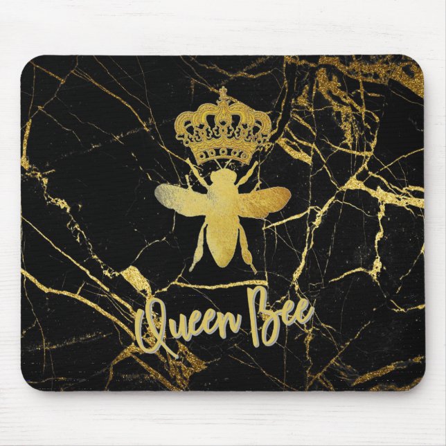 Mousepad Rato moderno de RAINHA BEBÊ Pad Dourado e bestsell (Frente)
