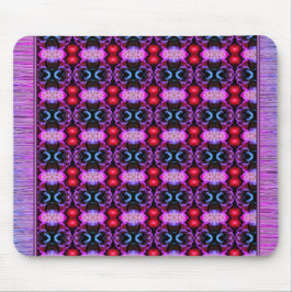 Mousepad Rato-mouse púrpura e azul-padrão vibrante