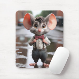 Mousepad Rato na moda em um Beco