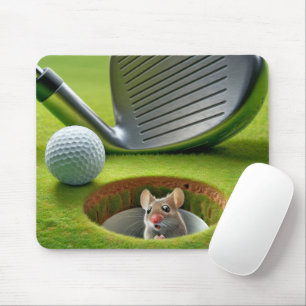 Mousepad Rato num buraco de golfe