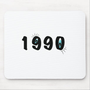 Mousepad Rato Óptico Gráfico de 1990 Excêntrico Arte B do