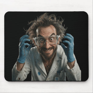 Mousepad Rato para Jogos Laboratório Louco Cientista Maluco