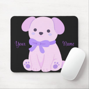 Mousepad Rato Personalizado Cute Kawaii Cachorrinho Sentado