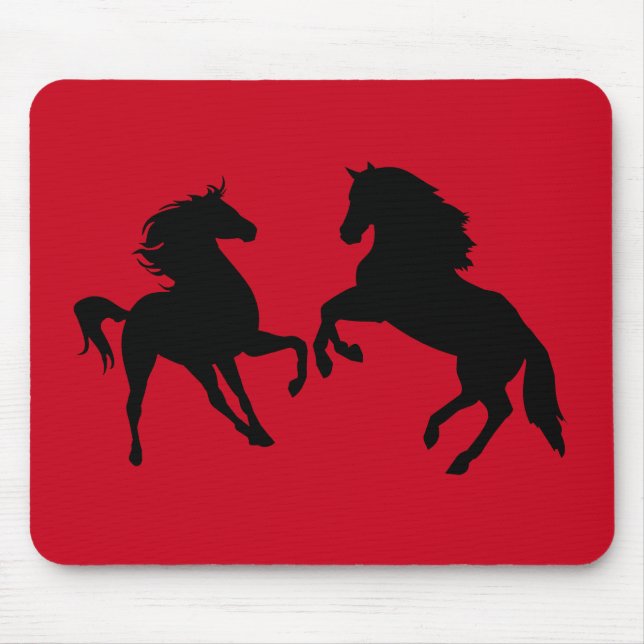 Mousepad Rato Preto Pad Vermelho ou Escolher Cor (Frente)