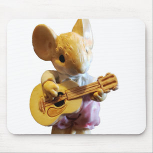 Mousepad Rato que joga a guitarra ou a sua imagem