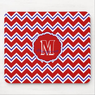 Mousepad Rato SC Chevron Pad-Red, Branco e Azul