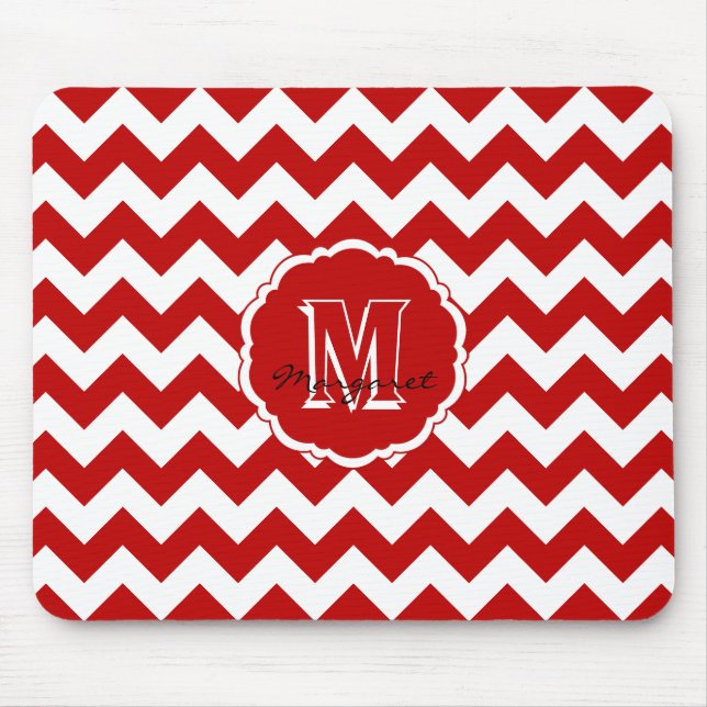 Mousepad Rato SC Chevron Pad-Red e White (Frente)