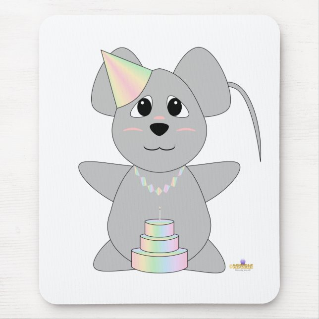 Mousepad RatoPastelAniversárioHuggable (Frente)