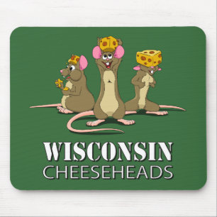 Mousepad Ratos de Wisconsin Cheesehead