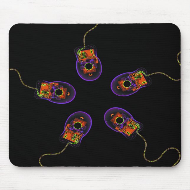 Mousepad Ratos do computador do raio X originais (Frente)
