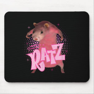 Mousepad Ratz Diversão Rato Rato Meme Homens Mulheres Hallo
