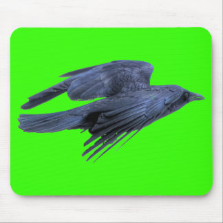 Mousepad Raven Negro Voador Gótico, Céltico, Vida Selvagem
