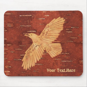 Mousepad Raven Rustic No Latido De Nascimento Interior