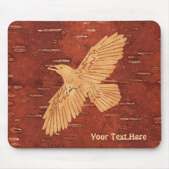 Mousepad Raven Rustic No Latido De Nascimento Interior (Frente)