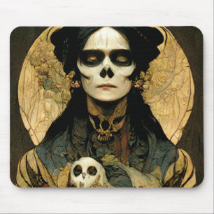 Mousepad Raven Witch 2 Fantasy Horror Gótico Gótico