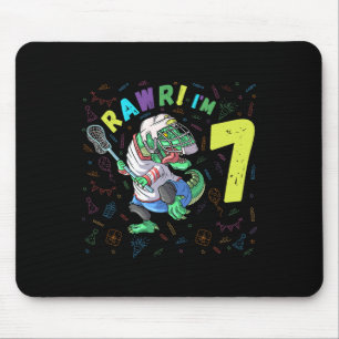 Mousepad Rawr, sou 7 Dinossauros T-rex, 7 anos, Aniversário