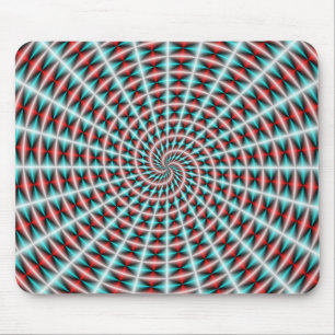 Mousepad Ray e Espiral em Azul e Vermelho
