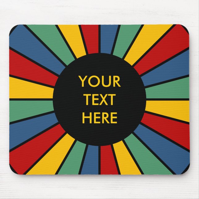 Mousepad RAYS BOTON I + sua foto, texto, monograma (Frente)