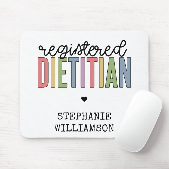 Mousepad RD Multicolorido Dietitiano Registrado Personaliza (Com mouse)